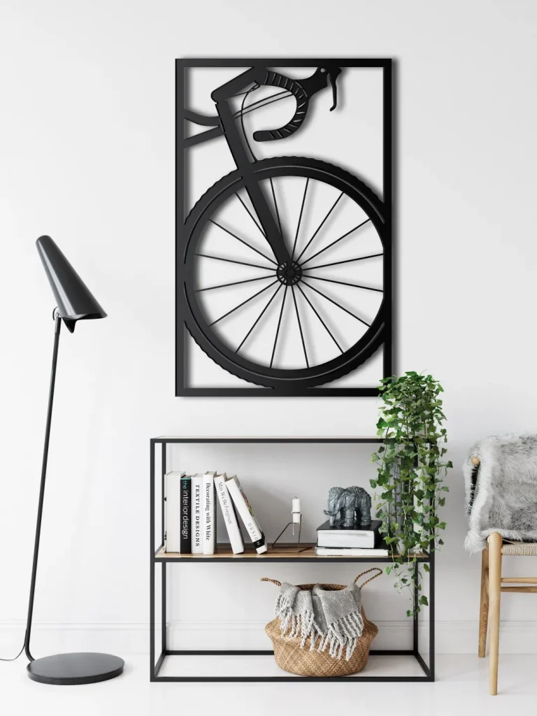 Bicycle Wall Art, Metal Bike Wall Art, Cyclist Gift, Biker Art, Metal Wall Decor, Home Living Room Decor, Wall Hangings