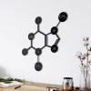 Chocolate Symbol Theobromine Molecule, Metal Wall Decor, Metal Wall Art, Science Art, Biology Chemistry Art Office Decoration