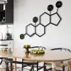 Testosterone Molecule, Metal Wall Art, Metal Wall Decor, Symbol Nerd Art, Science Art, Biology Chemistry Art, Testosterone Symbol