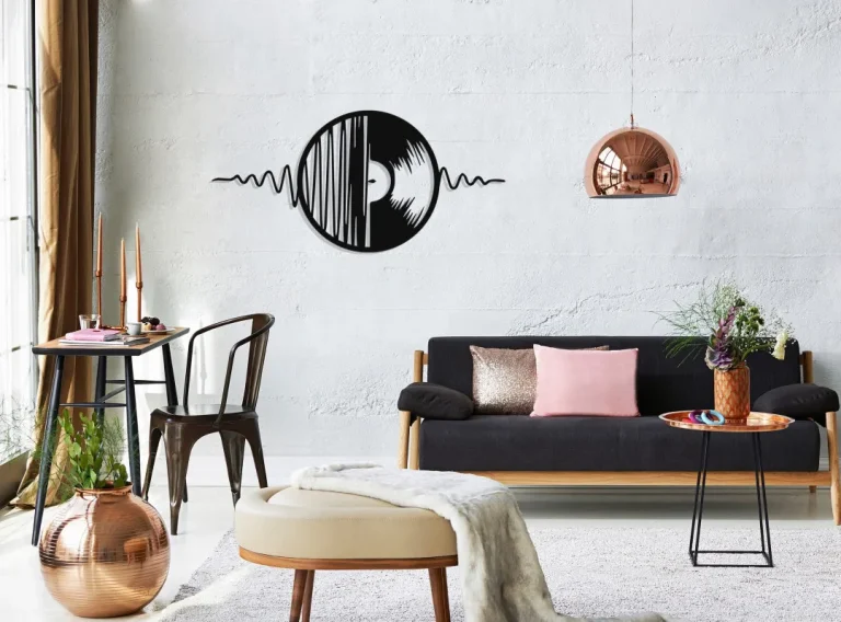 Record Metal Wall Decor, Metal Wall Art, Housewarming Gift, Home Decor, Office Decor, Interior Design