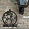 Personalized Snowman Door Ornament, Custom Christmas Name Sign, Custom Snowman, Personalized Wall Sign,