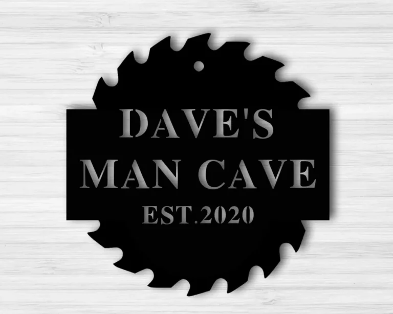 Custom Metal Man Cave Sign, Man Cave Decor, Man Cave Metal Signs, Mancave Sign, Personalized Man Cave Sign Metal, Custom Man Cave Sign