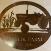 Metal Farm Sign, Corn Stalks Tractor Sign Customized, Metal Wall Art, Metal House Sign