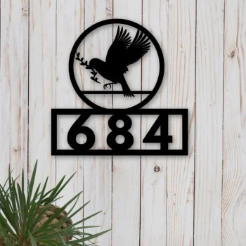 Metal House Numbers, Address Plaque, Housewarming Gifts, Custom Metal Address Sign, Custom Street Address Sign, Rustic, Wall
