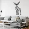 Geometric Deer Metal Art Deer Decor Animal Art Wall Hanging Home Decor