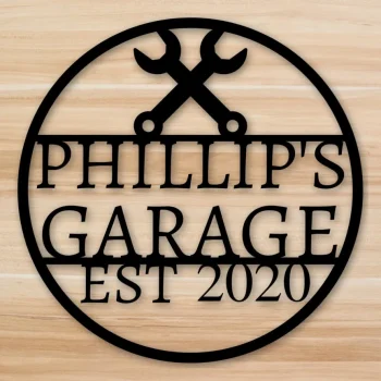 Personalized Sign, Garage Decor, Office, Tool Shed, Gift For Dad, Gift For Him, Gift For Her, Custom Metal Garage Sign, Sign