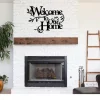 Welcome To Our Home Metal Sign Cutout, Cut Metal Sign, Wall Metal Art