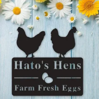 Chicken Farm Sign, Chicken Sign, Personalized Farm Sign, Barn Sign, Ranch Sign, Farmhouse Decor, Farmhouse Sign, Chicken Coop Sign, Rooster