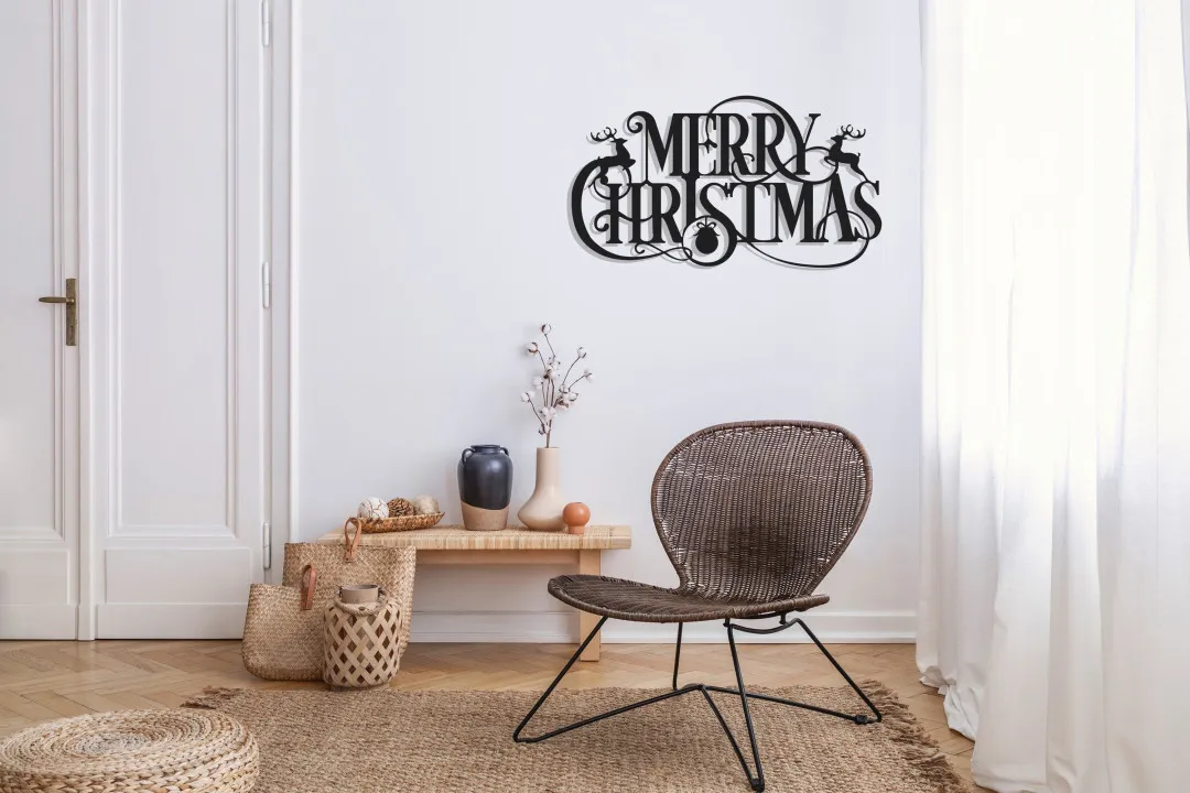 il_fullxfull.2734740448_ferr.webp Merry Christmas Metal Wall Decor, Metal Wall Decor, Christmas Tree Decor, Living Room Decor, Housewarming Gift, Christmas Gift