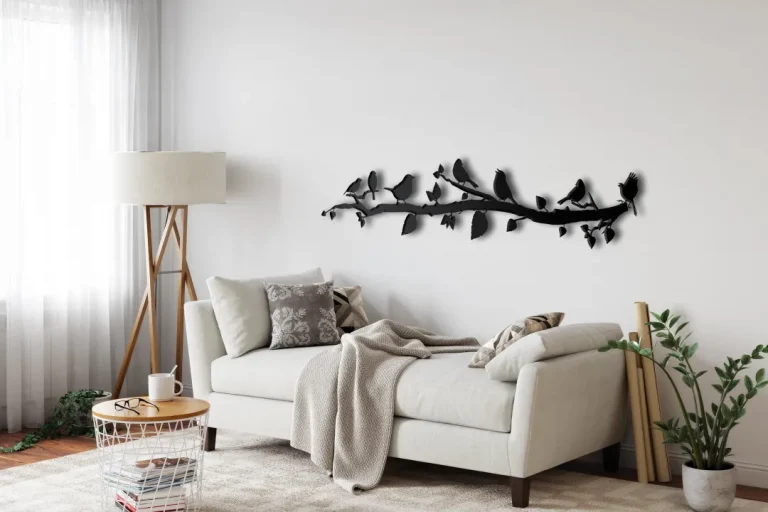 Metal Birds Wall Art, Metal Wall Decor, Birds On Branch, Birds Sign Wall Art, Living Room Wall Art, Interior Decoration, Wall Hangings