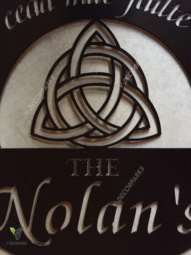 Celtic Knot Sign,metal Irish Sign, Irish Celtic Knot Sign, Metal Wall Art, Metal House Sign