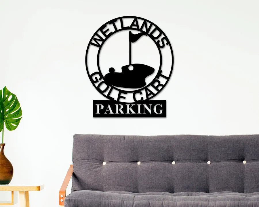 il_fullxfull.2756162973_6it5_900x_398f978f-86b5-4dfe-bec0-8e3ba7aad758.webp Personalized Golf Sign, Gold Cart Parking Sign Custom Family Name Metal Sign, Personalized Monogram Wall Metal Art