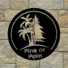 Pine Or Palm Tree Sign, Tree Sign, Palm Tree Wall Art, Tree Decor, Christmas Present, Gift Sign, Palm Tree Metal Sign, Signs, Wall Art Sign