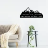 Hike More. Worry Less. - Metal Hiking Wall Art Sign - Nature Lovers Gift - Hiking Gift For Him And Her