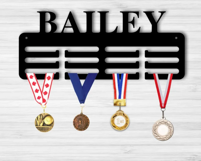 Personalized Medal Holder, Custom Medal Holder, Personalized Medal Holder, Metal Medal Holder, Custom Name Metal Medal Holder