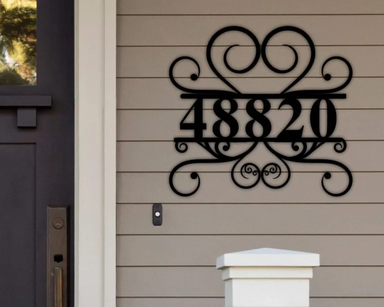 Address Sign, Modern Address Sign, Metal House Numbers, Housewarming Gift, Custom Metal Address Sign, Street Address Sign