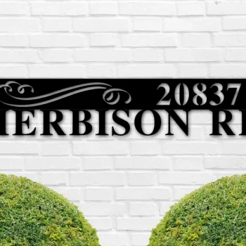 Address Sign, Modern Address Sign, Metal House Numbers, Housewarming Gift, Custom Metal Address Sign, Street Address Sign