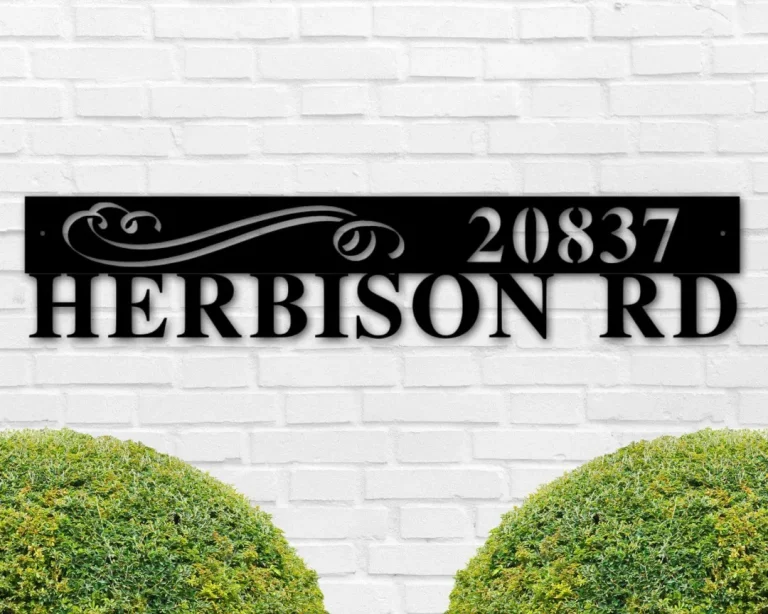 Address Sign, Modern Address Sign, Metal House Numbers, Housewarming Gift, Custom Metal Address Sign, Street Address Sign