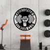 Gym Sign - Personalized Sign - Custom Metal Gym Sign - Home Gym Sign - Cross Fit Sign - Personalized Home Gym Sign - Indoor Outdoor Gym Sign
