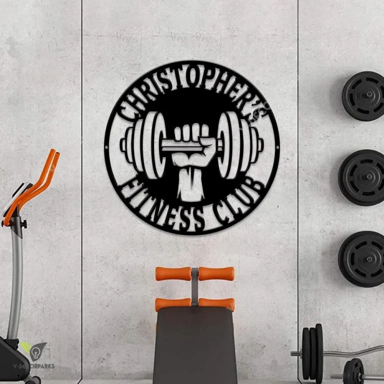 Gym Sign - Personalized Sign - Custom Metal Gym Sign - Home Gym Sign - Cross Fit Sign - Personalized Home Gym Sign - Indoor Outdoor Gym Sign