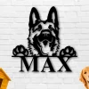 German Shepherd Dog Sign, German Shepherd Metal Sign, German Shepherd Name Sign, Pet Name Sign, Dog Lover Sign, Gift For Pet Owner, Dog