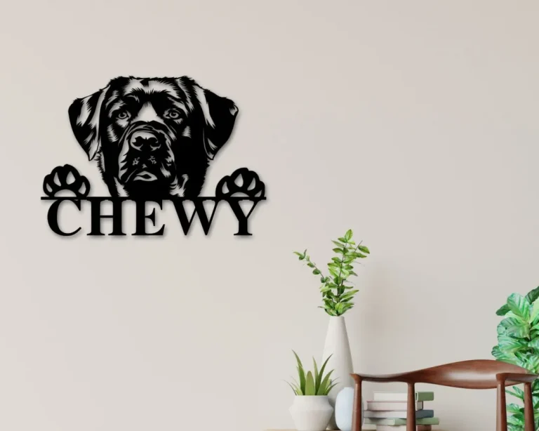 Black Labrador Dog Sign, Black Labrador Metal Sign, Black Labrador Name Sign, Pet Name Sign, Dog Lover Sign, Gift For Pet