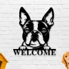 Dog Welcome Sign, Front Porch Sign, Welcome Metal Sign, Metal Dog Breed Sign, Dog Lover Sign, Gift For Pet Owner,