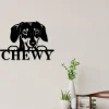 Dachshund Dog Sign, Dachshund Metal Sign, Dachshund Name Sign, Pet Name Sign, Dog Lover Sign, Gift For Pet Owner