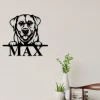 Labrador Dog Sign, Labrador Metal Sign, Labrador Name Sign, Pet Name Sign, Dog Lover Sign, Gift For Pet Owner