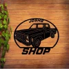 Shop Truck Metal Sign, Work Shop Truck Wall Art, Garage Wall Art Sign, Work Shop Sign, Shop Decor, Metal Wall Art, Metal Home Decor