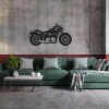 Motorcycle Metal Wall Decor, Metal Wall Art, Motorbike Wall Decor, Housewarming Gift, Motorcycle Gift, Gift For Him, Office Decor