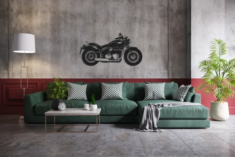 Motorcycle Metal Wall Decor, Metal Wall Art, Motorbike Wall Decor, Housewarming Gift, Motorcycle Gift, Gift For Him, Office Decor