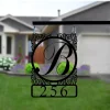 Custom Metal Address Sign - Monogram Letter Sign - Address Plaque - Housewarming Gift - Metal House Numbers - Metal Address Letters -outdoor