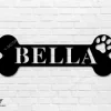 Custom Dog Name Sign, Personalized Dog Bones. Custom Dog Bones, Custom Metal Dog Bones, Personalized Metal Dog Bones Dog House Signs, Metal