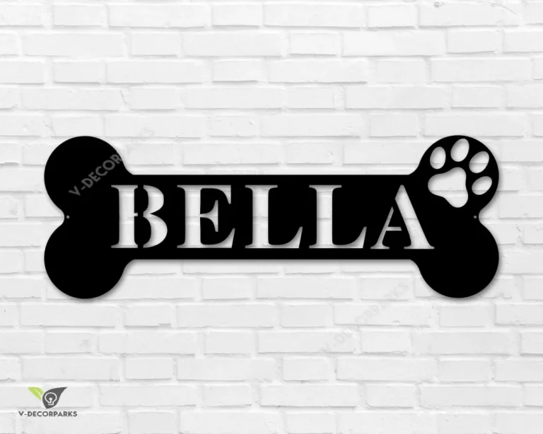 Custom Dog Name Sign, Personalized Dog Bones. Custom Dog Bones, Custom Metal Dog Bones, Personalized Metal Dog Bones Dog House Signs, Metal