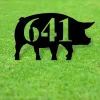 Metal House Numbers, House Number Plaque, Custom Metal Monogram, Porch Signs, Metal Signs