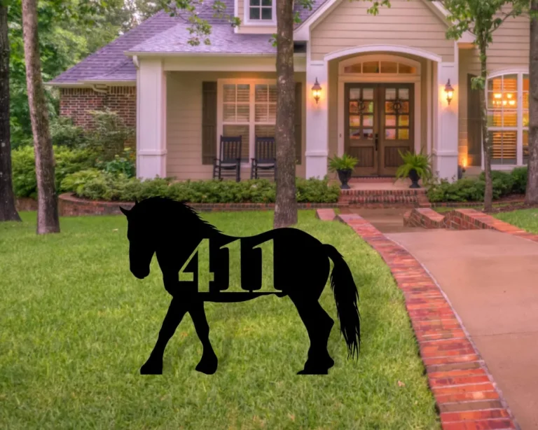 Metal House Numbers, House Number Plaque, Custom Metal Monogram, Porch Signs, Metal Signs