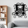 Metal Monogram Sign, Personalized Family Name Metal Sign, Last Name Metal, Family Name, Personalized Metal Wall Decor, Wedding Gift, Door