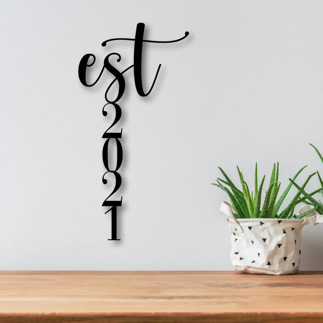 il_fullxfull.2843252728_tpfc_1024x1024_2x_0336b855-3cda-42b2-a0ce-19965156a77a.webp Established Metal Sign, Established Sign, Metal Established Sign, Wedding, Wedding Year, Anniversary Gift, Metal Wall Art, Wall Decor