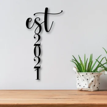 Established Metal Sign, Established Sign, Metal Established Sign, Wedding, Wedding Year, Anniversary Gift, Metal Wall Art, Wall Decor