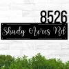 Modern Address Sign, Address Plaque, Address Numbers, Personalized Address Sign, House Numbers, Street Address Sign, Cursive Address Sign