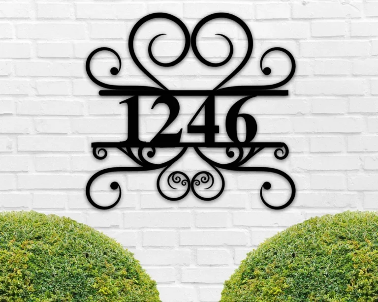 Address Sign, Modern Address Sign, Metal House Numbers, Housewarming Gift, Custom Metal Address Sign, Street Address Sign