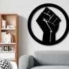 Black Lives Matter Metal Sign, Blm Sign, Black Lives Matter Wall Art, Black History Month, Metal Blm Fist, Liberal Decor, Gift For Democrats