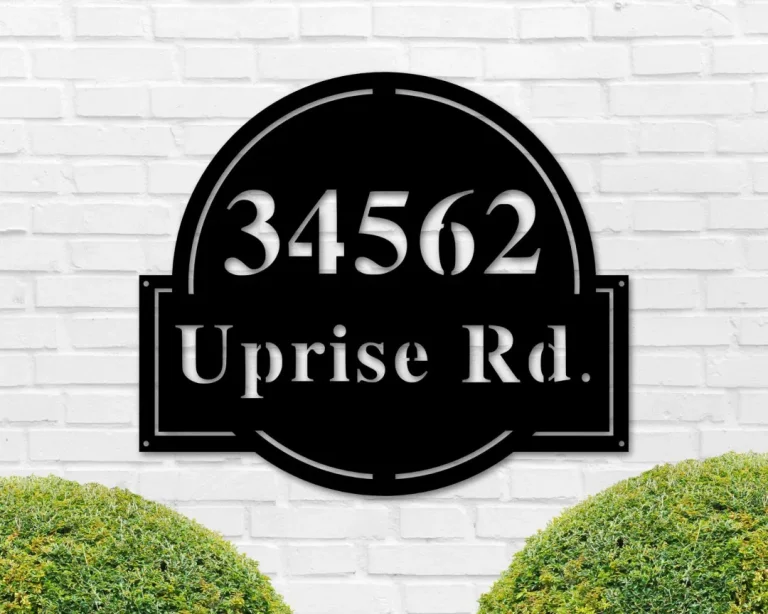 Address Sign, Metal Address Numbers, Address Metal Sign, House Numbers, Modern Address Sign, Sign For Front Of House, Address Plaque