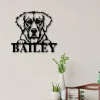 Golden Retriever Dog Sign, Golden Retriever Metal Sign, Golden Retriever Name Sign, Pet Name Sign, Dog Lover Sign, Gift For Pet Owner, Dog