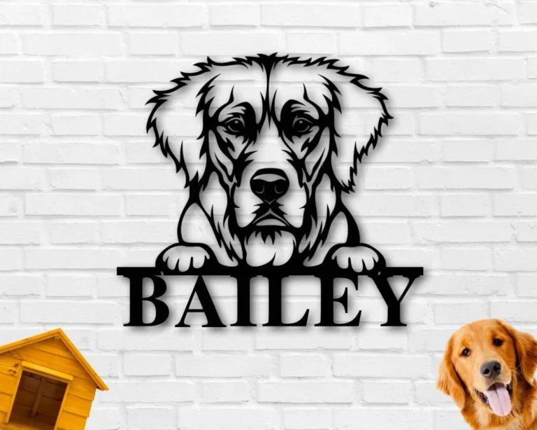 Name Sign, Pet Name Sign, Dog Lover Sign, Gift For Pet Owner, Dog Metal Sign, Metal Dog Sign, Dog House Sign, Sign For Dog House, Metal Art