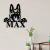 Name Sign, Pet Name Sign, Dog Lover Sign, Gift For Pet Owner, Dog Metal Sign, Metal Dog Sign, Dog House Sign, Sign For Dog House, Metal Art