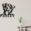 Australian Shepherd Dog Sign, Australian Shepherd Metal Sign, Australian Shepherd Name Sign, Pet Name Sign, Dog Lover Sign, Gift For Pet