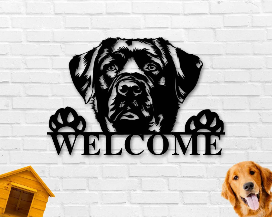 il_fullxfull.2853343661_8sb0_1024x1024_2x_17e506e1-d402-48b6-98dc-54764f78d4ac.webp Dog Welcome Sign, Front Porch Sign, Welcome Metal Sign, Metal Dog Breed Sign, Dog Lover Sign, Gift For Pet Owner,