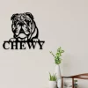 Bulldog Dog Sign, Bulldog Metal Sign, Bulldog Name Sign, Pet Name Sign, Dog Lover Sign, Gift For Pet Owner